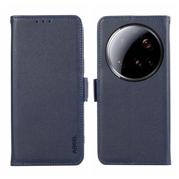Funda para teléfono RFID de cuero con patrón de lichi y imán lateral ABEEL, For Xiaomi 17T Pro 5G, For Xiaomi 17T 5G, For Xiaomi 17 Pro Max, For Xiaomi 17 Pro, For Xiaomi 17, For Xiaomi 15T Pro 5G, For Xiaomi 15T 5G, For Xiaomi Poco F7 Pro / F7 Ultra  ...