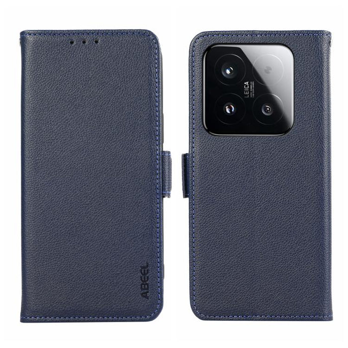 Funda para teléfono RFID de cuero con patrón de lichi y imán lateral ABEEL, For Xiaomi 17T Pro 5G, For Xiaomi 17T 5G, For Xiaomi 17 Pro Max, For Xiaomi 17 Pro, For Xiaomi 17, For Xiaomi 15T Pro 5G, For Xiaomi 15T 5G, For Xiaomi Poco F7 Pro / F7 Ultra  ...