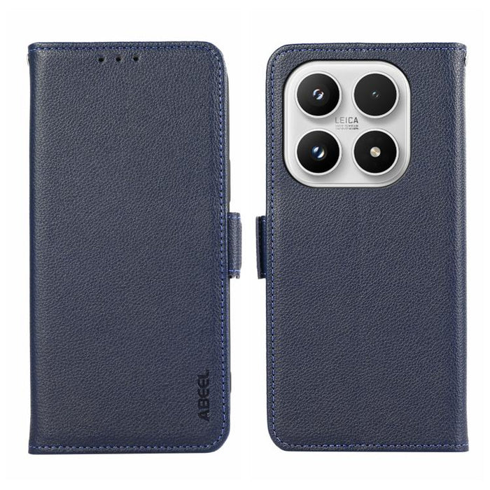 Funda para teléfono RFID de cuero con patrón de lichi y imán lateral ABEEL, For Xiaomi 17T Pro 5G, For Xiaomi 17T 5G, For Xiaomi 17 Pro Max, For Xiaomi 17 Pro, For Xiaomi 17, For Xiaomi 15T Pro 5G, For Xiaomi 15T 5G, For Xiaomi Poco F7 Pro / F7 Ultra  ...