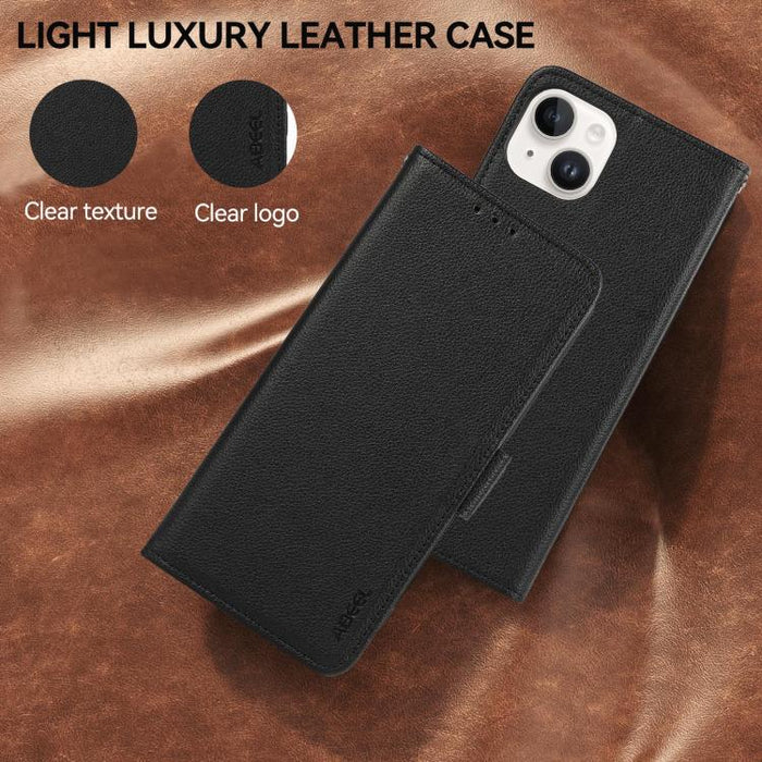 Funda para teléfono RFID de cuero con patrón de lichi y imán lateral ABEEL, For Xiaomi 17T Pro 5G, For Xiaomi 17T 5G, For Xiaomi 17 Pro Max, For Xiaomi 17 Pro, For Xiaomi 17, For Xiaomi 15T Pro 5G, For Xiaomi 15T 5G, For Xiaomi Poco F7 Pro / F7 Ultra  ...