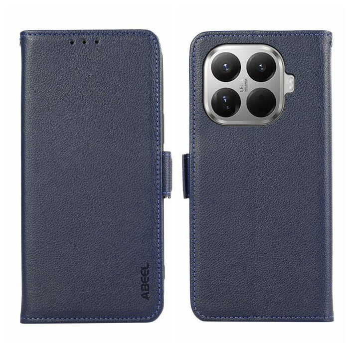 Funda para teléfono RFID de cuero con patrón de lichi y imán lateral ABEEL, For Xiaomi 17T Pro 5G, For Xiaomi 17T 5G, For Xiaomi 17 Pro Max, For Xiaomi 17 Pro, For Xiaomi 17, For Xiaomi 15T Pro 5G, For Xiaomi 15T 5G, For Xiaomi Poco F7 Pro / F7 Ultra  ...