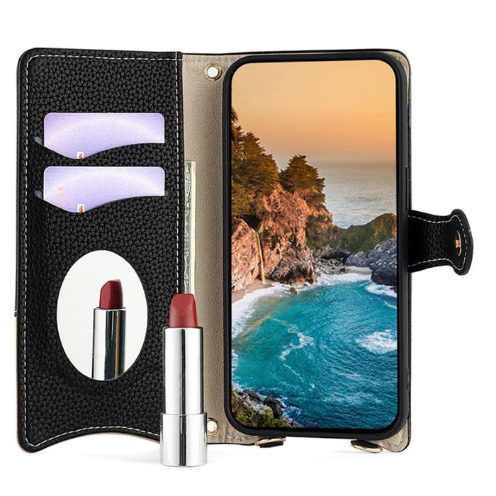 Funda para teléfono de piel de lichi con forma de cola de pez y cadena cruzada, For Redmi K90, For Redmi K90 Pro Max, For Redmi 15C 5G / 4G EU 173mm / Poco C85 5G, For Redmi 15C 5G / 4G Global 171mm / Poco C85 4G, For Redmi K80 Ultra                   ...