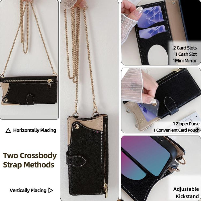 Funda para teléfono de piel de lichi con forma de cola de pez y cadena cruzada, For Xiaomi 17 Pro Max, For Xiaomi 17 Pro, For Xiaomi 17, For Xiaomi Civi 5 Pro, For Xiaomi 15 Ultra, For Xiaomi 14