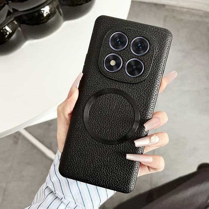 Funda magnética para teléfono CD Magsafe con textura de lichi, For Redmi Turbo 5 Max / Poco X8 Pro Max 5G, For Redmi Note 14 Pro 4G, For Redmi Note 14 Pro 5G