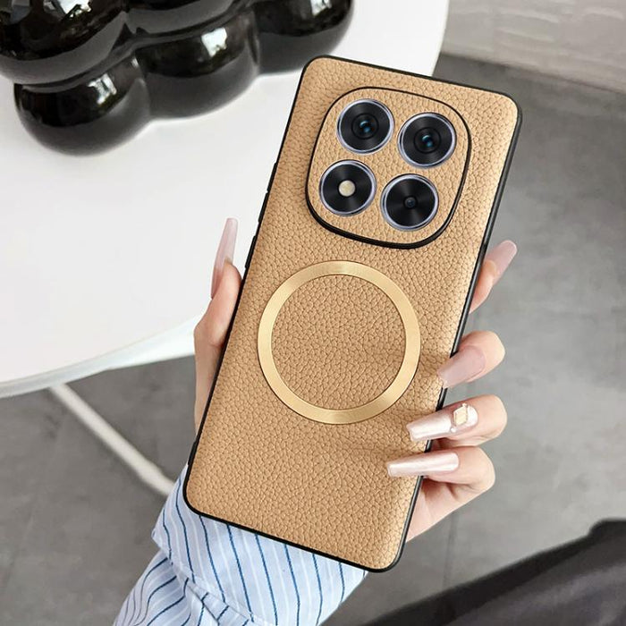 Funda magnética para teléfono CD Magsafe con textura de lichi, For Redmi Turbo 5 Max / Poco X8 Pro Max 5G, For Redmi Note 14 Pro 4G, For Redmi Note 14 Pro 5G