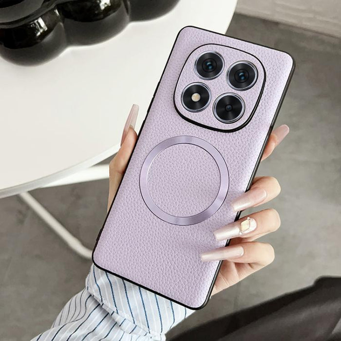 Funda magnética para teléfono CD Magsafe con textura de lichi, For Redmi Turbo 5 Max / Poco X8 Pro Max 5G, For Redmi Note 14 Pro 4G, For Redmi Note 14 Pro 5G