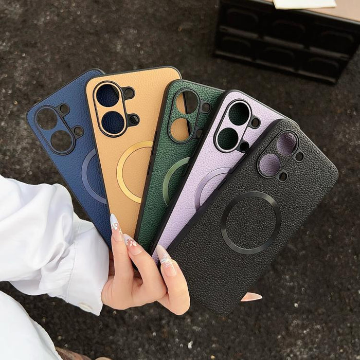 Funda magnética para teléfono CD Magsafe con textura de lichi, For Redmi Turbo 5 Max / Poco X8 Pro Max 5G, For Redmi Note 14 Pro 4G, For Redmi Note 14 Pro 5G