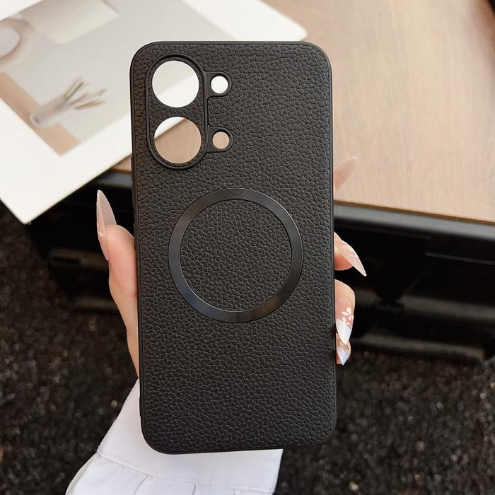 Funda magnética para teléfono CD Magsafe con textura de lichi, For Redmi Turbo 5 Max / Poco X8 Pro Max 5G, For Redmi Note 14 Pro 4G, For Redmi Note 14 Pro 5G