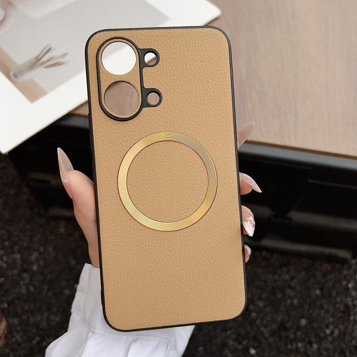 Funda magnética para teléfono CD Magsafe con textura de lichi, For Redmi Turbo 5 Max / Poco X8 Pro Max 5G, For Redmi Note 14 Pro 4G, For Redmi Note 14 Pro 5G