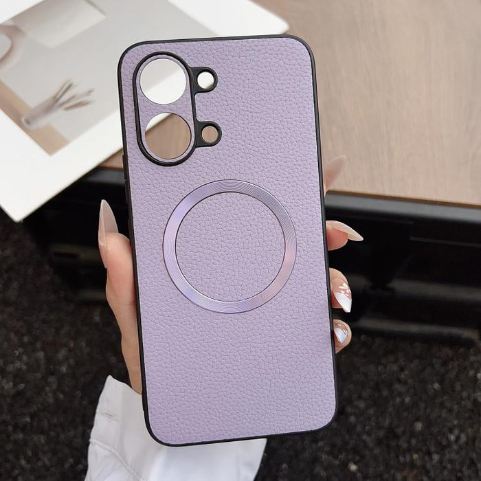 Funda magnética para teléfono CD Magsafe con textura de lichi, For Redmi Turbo 5 Max / Poco X8 Pro Max 5G, For Redmi Note 14 Pro 4G, For Redmi Note 14 Pro 5G