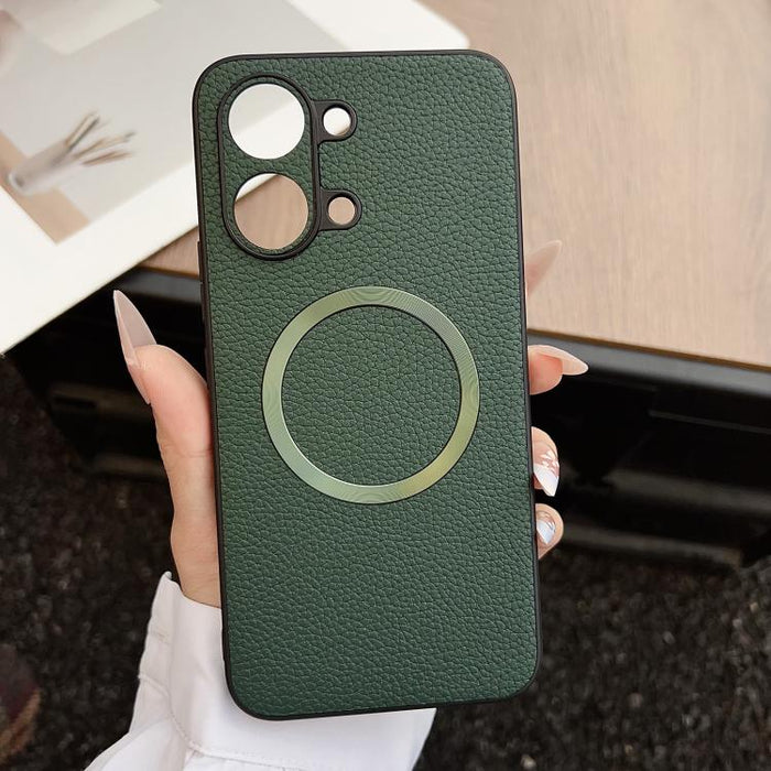 Funda magnética para teléfono CD Magsafe con textura de lichi, For Redmi Turbo 5 Max / Poco X8 Pro Max 5G, For Redmi Note 14 Pro 4G, For Redmi Note 14 Pro 5G