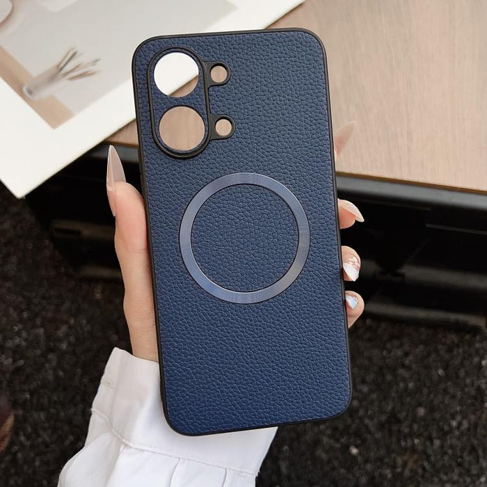 Funda magnética para teléfono CD Magsafe con textura de lichi, For Redmi Turbo 5 Max / Poco X8 Pro Max 5G, For Redmi Note 14 Pro 4G, For Redmi Note 14 Pro 5G