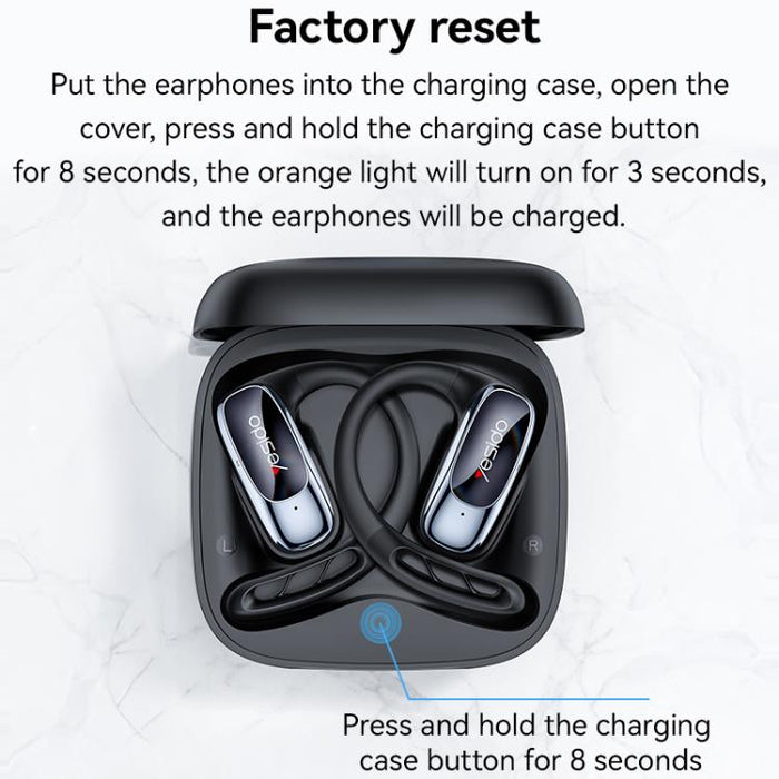 Auriculares Bluetooth Yesido YSP24 con gancho para la oreja abierto OWS, YSP24