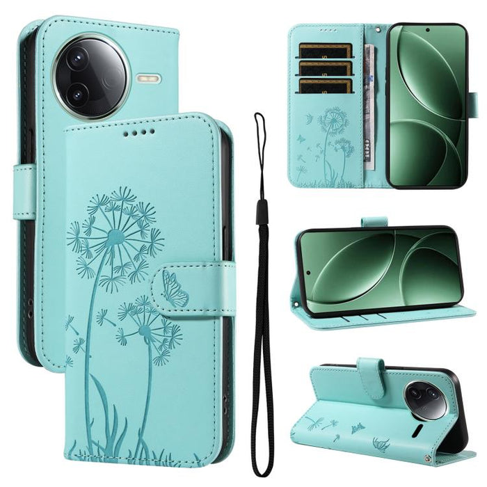 Funda de cuero con tapa para teléfono con estampado de diente de león en relieve, For Redmi K90 Pro Max/Poco F8 Ultra, For Redmi K90/Poco F8 Pro, For Redmi 15C 5G / 4G EU 173mm, For Redmi 15 5G Global/15 4G SEA 169.5mm, For Redmi 15 5G / 4G EU 171mm   ...