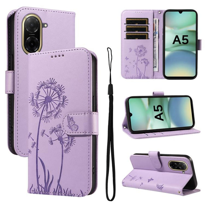 Funda de cuero con tapa para teléfono con estampado de diente de león en relieve, For Redmi K90 Pro Max/Poco F8 Ultra, For Redmi K90/Poco F8 Pro, For Redmi 15C 5G / 4G EU 173mm, For Redmi 15 5G Global/15 4G SEA 169.5mm, For Redmi 15 5G / 4G EU 171mm   ...