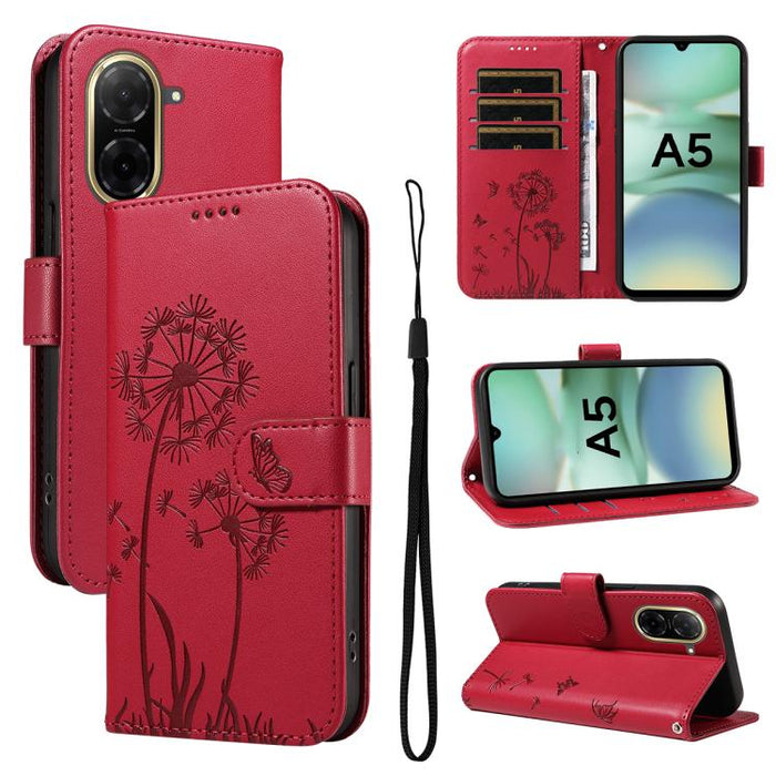 Funda de cuero con tapa para teléfono con estampado de diente de león en relieve, For Redmi K90 Pro Max/Poco F8 Ultra, For Redmi K90/Poco F8 Pro, For Redmi 15C 5G / 4G EU 173mm, For Redmi 15 5G Global/15 4G SEA 169.5mm, For Redmi 15 5G / 4G EU 171mm   ...