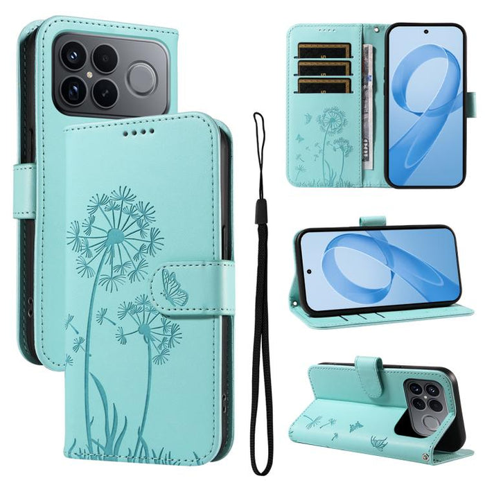 Funda de cuero con tapa para teléfono con estampado de diente de león en relieve, For Redmi K90 Pro Max/Poco F8 Ultra, For Redmi K90/Poco F8 Pro, For Redmi 15C 5G / 4G EU 173mm, For Redmi 15 5G Global/15 4G SEA 169.5mm, For Redmi 15 5G / 4G EU 171mm   ...