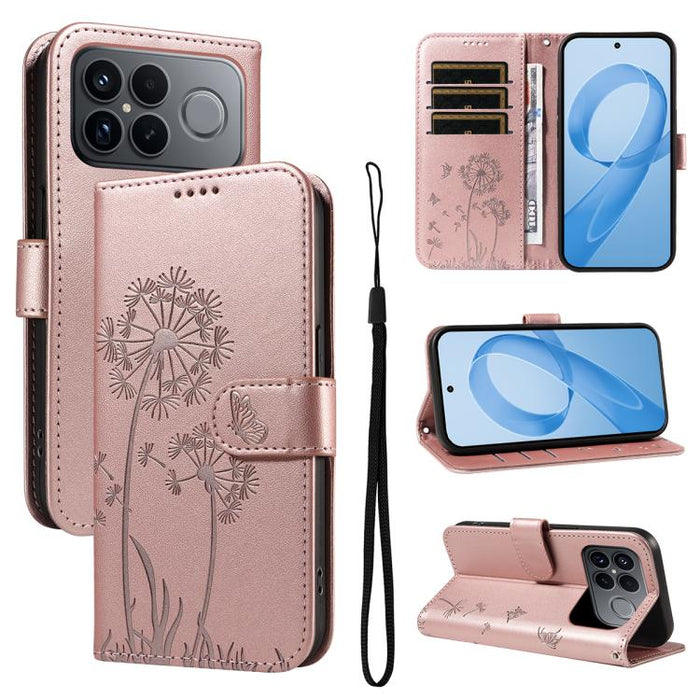 Funda de cuero con tapa para teléfono con estampado de diente de león en relieve, For Redmi K90 Pro Max/Poco F8 Ultra, For Redmi K90/Poco F8 Pro, For Redmi 15C 5G / 4G EU 173mm, For Redmi 15 5G Global/15 4G SEA 169.5mm, For Redmi 15 5G / 4G EU 171mm   ...