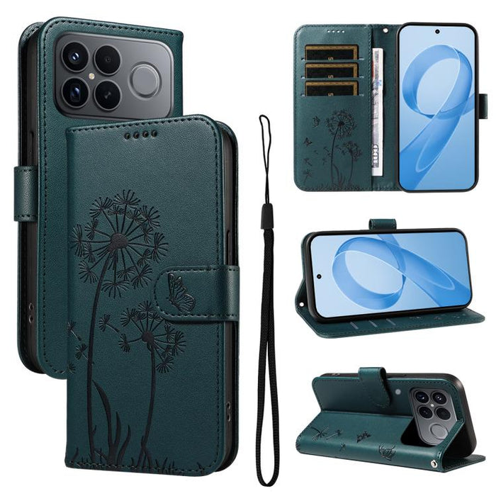 Funda de cuero con tapa para teléfono con estampado de diente de león en relieve, For Redmi K90 Pro Max/Poco F8 Ultra, For Redmi K90/Poco F8 Pro, For Redmi 15C 5G / 4G EU 173mm, For Redmi 15 5G Global/15 4G SEA 169.5mm, For Redmi 15 5G / 4G EU 171mm   ...