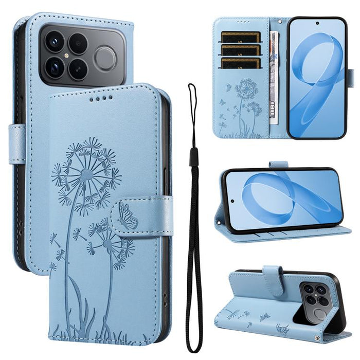Funda de cuero con tapa para teléfono con estampado de diente de león en relieve, For Redmi K90 Pro Max/Poco F8 Ultra, For Redmi K90/Poco F8 Pro, For Redmi 15C 5G / 4G EU 173mm, For Redmi 15 5G Global/15 4G SEA 169.5mm, For Redmi 15 5G / 4G EU 171mm   ...