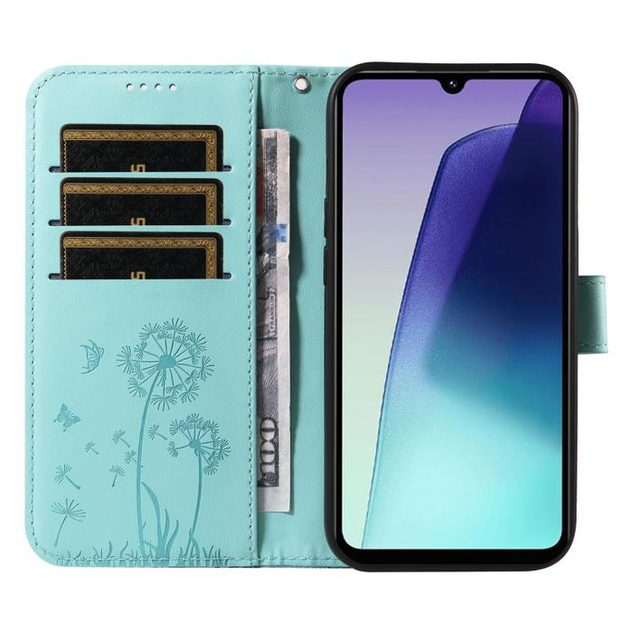 Funda de cuero con tapa para teléfono con estampado de diente de león en relieve, For Redmi K90 Pro Max/Poco F8 Ultra, For Redmi K90/Poco F8 Pro, For Redmi 15C 5G / 4G EU 173mm, For Redmi 15 5G Global/15 4G SEA 169.5mm, For Redmi 15 5G / 4G EU 171mm   ...
