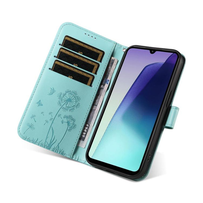 Funda de cuero con tapa para teléfono con estampado de diente de león en relieve, For Redmi K90 Pro Max/Poco F8 Ultra, For Redmi K90/Poco F8 Pro, For Redmi 15C 5G / 4G EU 173mm, For Redmi 15 5G Global/15 4G SEA 169.5mm, For Redmi 15 5G / 4G EU 171mm   ...