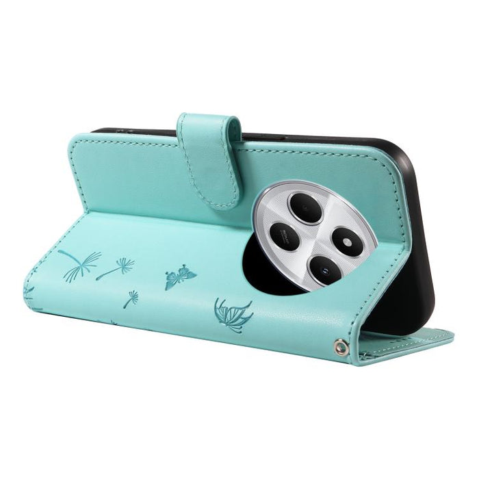 Funda de cuero con tapa para teléfono con estampado de diente de león en relieve, For Redmi K90 Pro Max/Poco F8 Ultra, For Redmi K90/Poco F8 Pro, For Redmi 15C 5G / 4G EU 173mm, For Redmi 15 5G Global/15 4G SEA 169.5mm, For Redmi 15 5G / 4G EU 171mm   ...