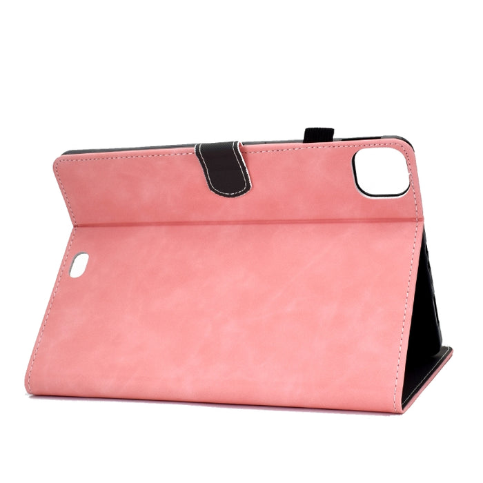 Estuche de cuero con tapa horizontal con textura de piel de vaca con soporte y ranuras para tarjetas y función de suspensión / activación