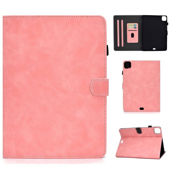Estuche de cuero con tapa horizontal con textura de piel de vaca con soporte y ranuras para tarjetas y función de suspensión / activación