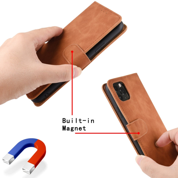 Funda de piel sintética con textura de piel de becerro con tapa horizontal y hebilla magnética con soporte, ranuras para tarjetas y cartera, For iPhone 12 mini, For iPhone 12 / 12 Pro, For iPhone 12 Pro Max, For iPhone 11 Pro, For iPhone 11            ...