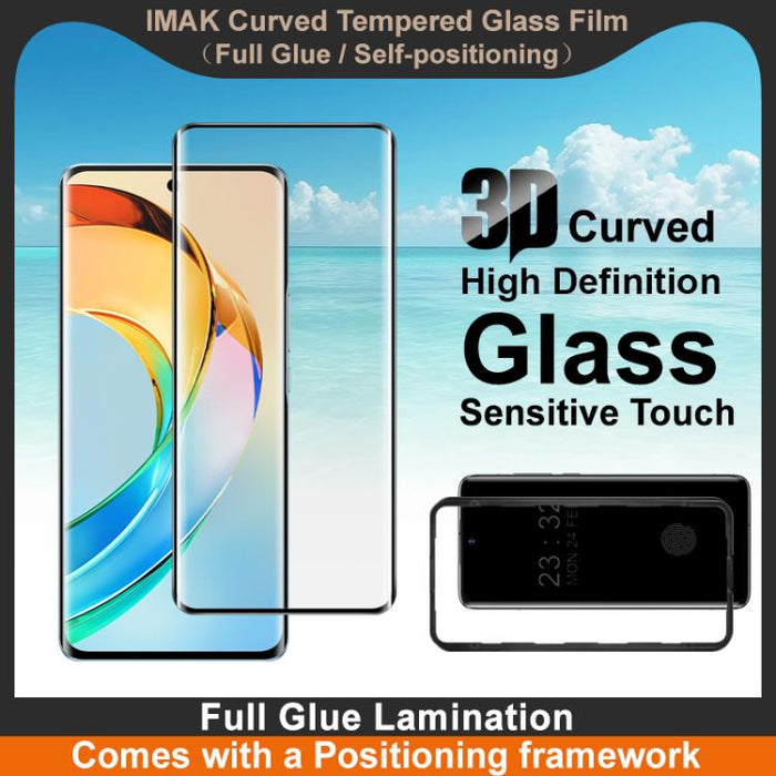 Película de vidrio templado curvado 3D imak, versión con posicionamiento de pegamento completo, For Redmi Note 15 4G Global 164mm, For Redmi Note 15 Pro 4G Global, For Redmi Note 15 Pro+ 5G, For Redmi Note 15 5G Global 164mm, For Redmi Note 14 Pro 5G  ...
