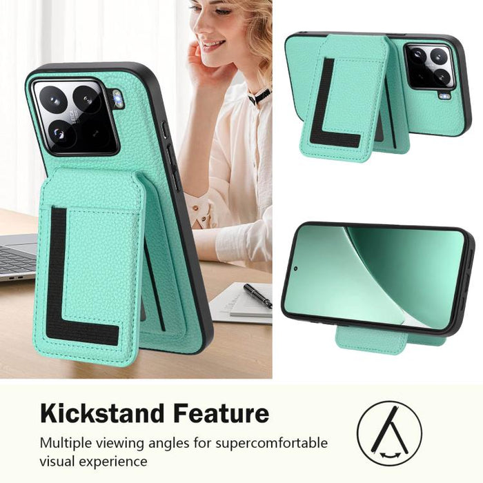 Funda para teléfono con bolsa para tarjetas magnéticas Magsafe desmontable CX01, For Xiaomi 15 Pro, For Xiaomi 15, For Xiaomi 14T Pro, For Xiaomi 14T