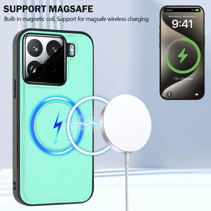 Funda para teléfono con bolsa para tarjetas magnéticas Magsafe desmontable CX01, For Xiaomi 15 Pro, For Xiaomi 15, For Xiaomi 14T Pro, For Xiaomi 14T