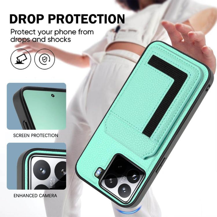 Funda para teléfono con bolsa para tarjetas magnéticas Magsafe desmontable CX01, For Xiaomi 15 Pro, For Xiaomi 15, For Xiaomi 14T Pro, For Xiaomi 14T
