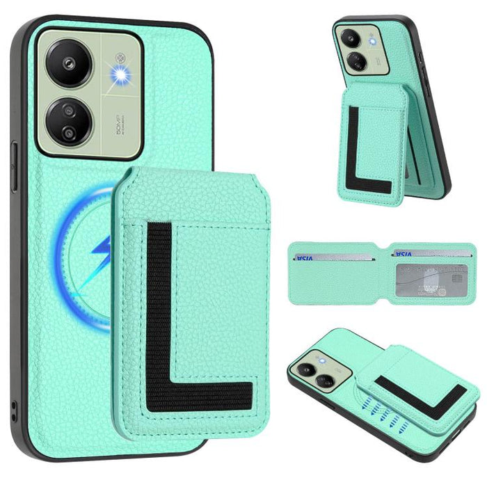 Funda para teléfono con bolsa para tarjetas magnéticas Magsafe desmontable CX01, For Redmi 14C 4G / 14R / A4 5G, For Redmi Note 14 Pro+ 5G, For Redmi Note 14 Pro 5G, For Redmi Note 13R / 13 4G / 13 5G, For Redmi A3 / A3x / Xiaomi Poco C61              ...