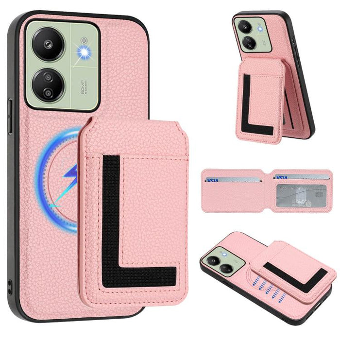 Funda para teléfono con bolsa para tarjetas magnéticas Magsafe desmontable CX01, For Redmi 14C 4G / 14R / A4 5G, For Redmi Note 14 Pro+ 5G, For Redmi Note 14 Pro 5G, For Redmi Note 13R / 13 4G / 13 5G, For Redmi A3 / A3x / Xiaomi Poco C61              ...