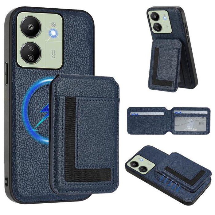 Funda para teléfono con bolsa para tarjetas magnéticas Magsafe desmontable CX01, For Redmi 14C 4G / 14R / A4 5G, For Redmi Note 14 Pro+ 5G, For Redmi Note 14 Pro 5G, For Redmi Note 13R / 13 4G / 13 5G, For Redmi A3 / A3x / Xiaomi Poco C61              ...