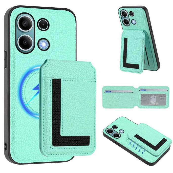 Funda para teléfono con bolsa para tarjetas magnéticas Magsafe desmontable CX01, For Redmi 14C 4G / 14R / A4 5G, For Redmi Note 14 Pro+ 5G, For Redmi Note 14 Pro 5G, For Redmi Note 13R / 13 4G / 13 5G, For Redmi A3 / A3x / Xiaomi Poco C61              ...