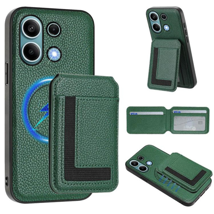 Funda para teléfono con bolsa para tarjetas magnéticas Magsafe desmontable CX01, For Redmi 14C 4G / 14R / A4 5G, For Redmi Note 14 Pro+ 5G, For Redmi Note 14 Pro 5G, For Redmi Note 13R / 13 4G / 13 5G, For Redmi A3 / A3x / Xiaomi Poco C61              ...
