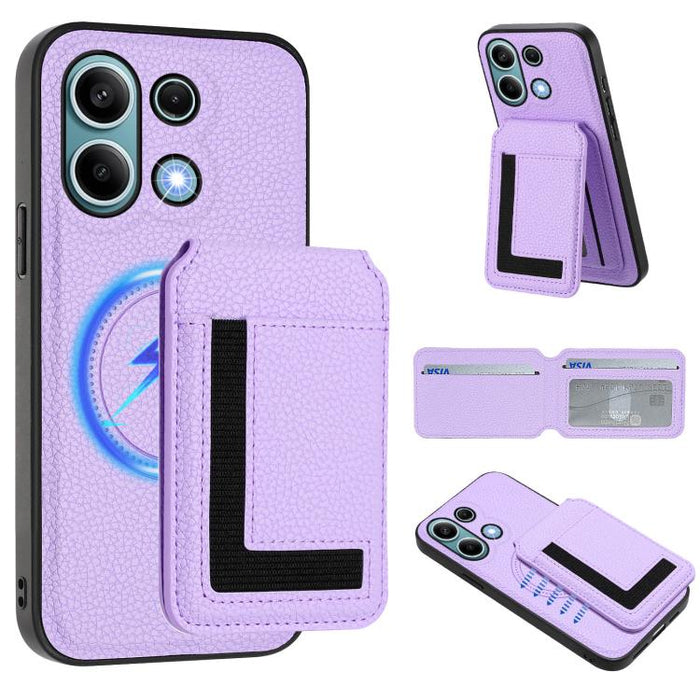 Funda para teléfono con bolsa para tarjetas magnéticas Magsafe desmontable CX01, For Redmi 14C 4G / 14R / A4 5G, For Redmi Note 14 Pro+ 5G, For Redmi Note 14 Pro 5G, For Redmi Note 13R / 13 4G / 13 5G, For Redmi A3 / A3x / Xiaomi Poco C61              ...