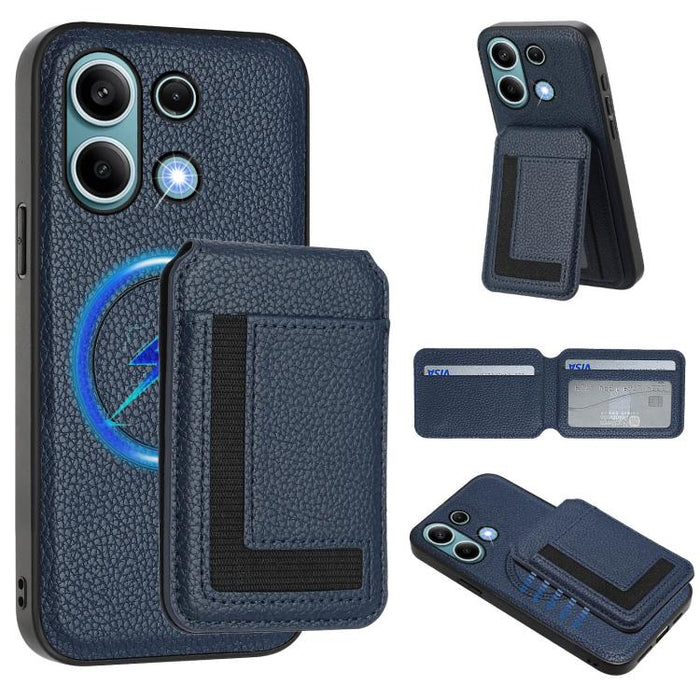 Funda para teléfono con bolsa para tarjetas magnéticas Magsafe desmontable CX01, For Redmi 14C 4G / 14R / A4 5G, For Redmi Note 14 Pro+ 5G, For Redmi Note 14 Pro 5G, For Redmi Note 13R / 13 4G / 13 5G, For Redmi A3 / A3x / Xiaomi Poco C61              ...