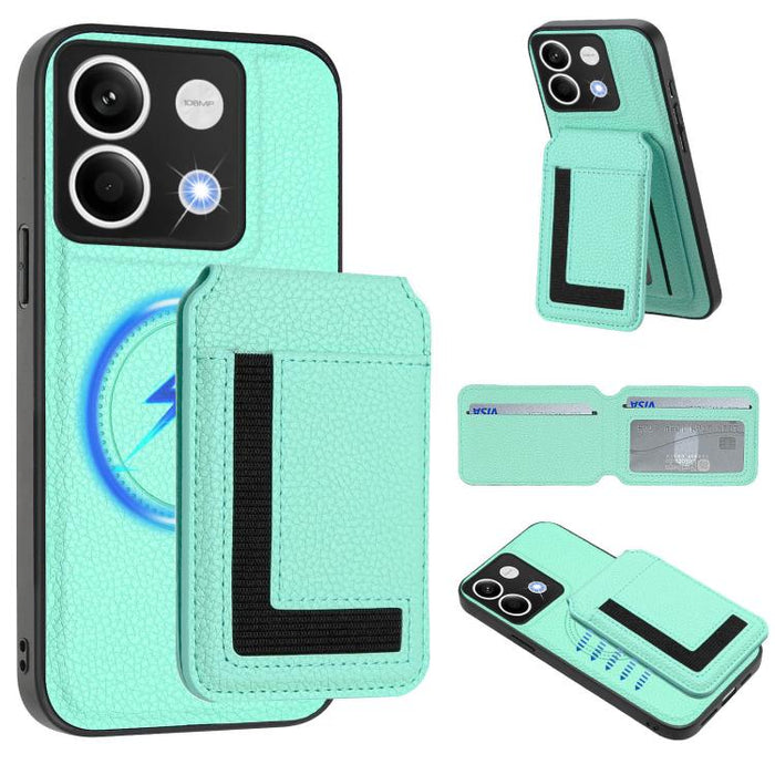 Funda para teléfono con bolsa para tarjetas magnéticas Magsafe desmontable CX01, For Redmi 14C 4G / 14R / A4 5G, For Redmi Note 14 Pro+ 5G, For Redmi Note 14 Pro 5G, For Redmi Note 13R / 13 4G / 13 5G, For Redmi A3 / A3x / Xiaomi Poco C61              ...