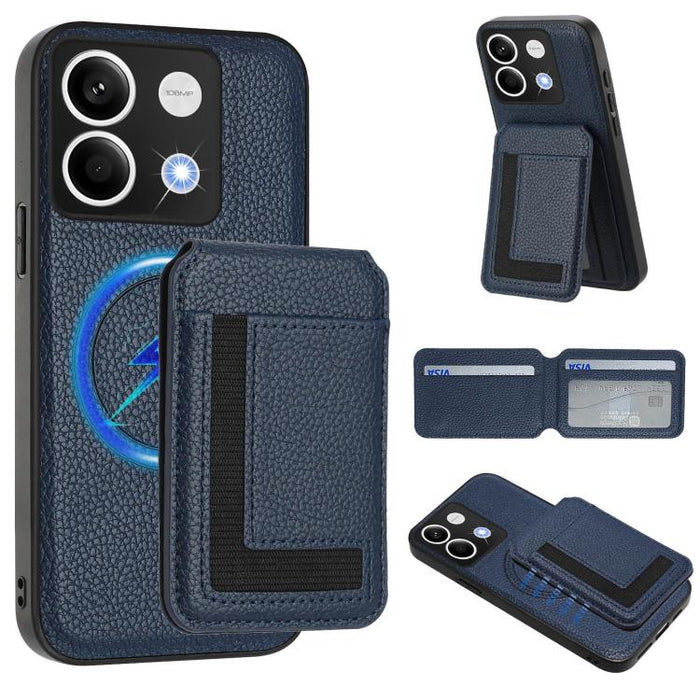 Funda para teléfono con bolsa para tarjetas magnéticas Magsafe desmontable CX01, For Redmi 14C 4G / 14R / A4 5G, For Redmi Note 14 Pro+ 5G, For Redmi Note 14 Pro 5G, For Redmi Note 13R / 13 4G / 13 5G, For Redmi A3 / A3x / Xiaomi Poco C61              ...
