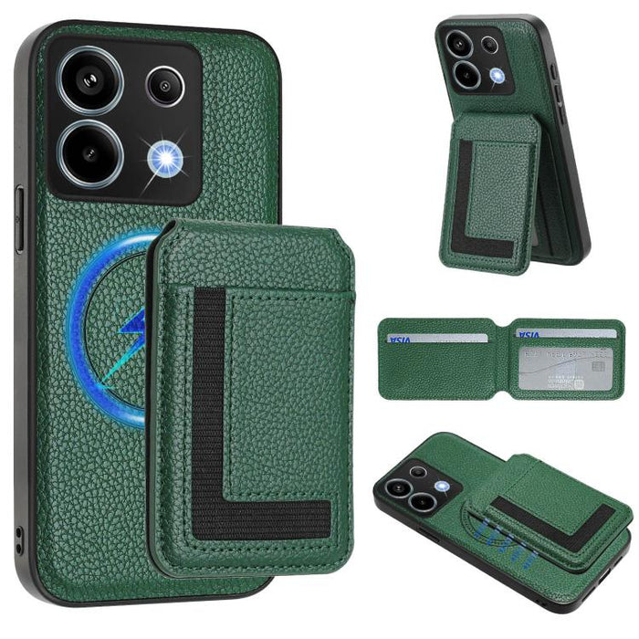 Funda para teléfono con bolsa para tarjetas magnéticas Magsafe desmontable CX01, For Redmi 14C 4G / 14R / A4 5G, For Redmi Note 14 Pro+ 5G, For Redmi Note 14 Pro 5G, For Redmi Note 13R / 13 4G / 13 5G, For Redmi A3 / A3x / Xiaomi Poco C61              ...