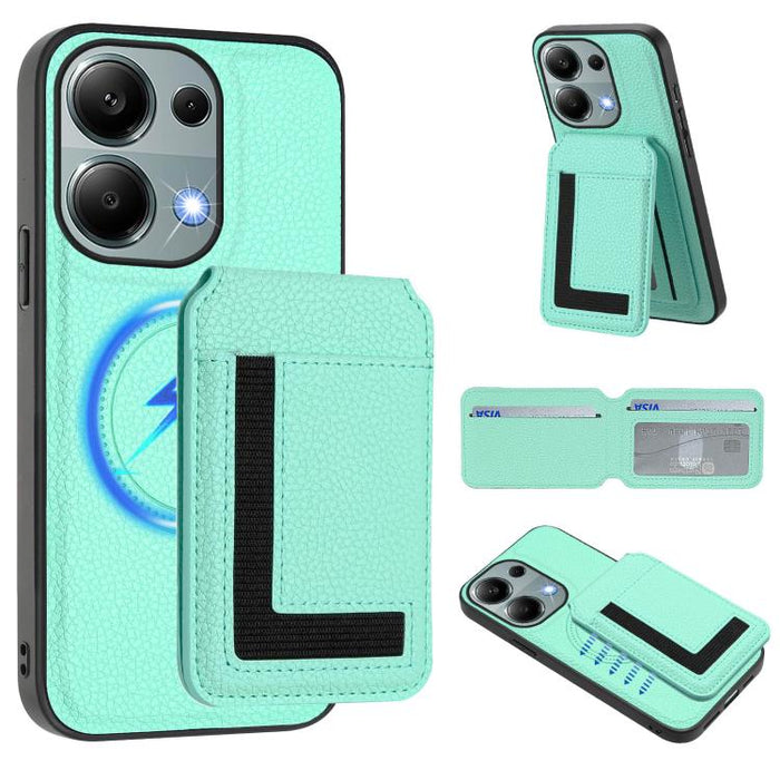Funda para teléfono con bolsa para tarjetas magnéticas Magsafe desmontable CX01, For Redmi 14C 4G / 14R / A4 5G, For Redmi Note 14 Pro+ 5G, For Redmi Note 14 Pro 5G, For Redmi Note 13R / 13 4G / 13 5G, For Redmi A3 / A3x / Xiaomi Poco C61              ...