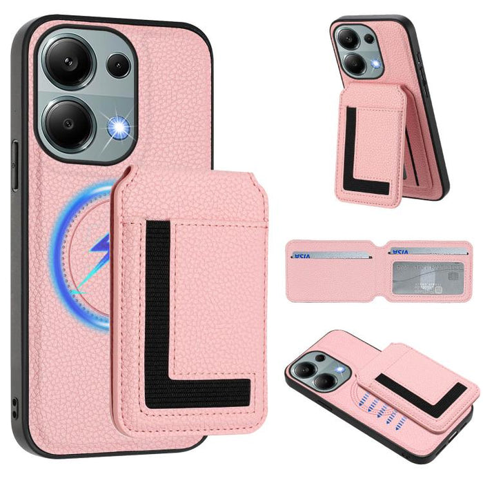 Funda para teléfono con bolsa para tarjetas magnéticas Magsafe desmontable CX01, For Redmi 14C 4G / 14R / A4 5G, For Redmi Note 14 Pro+ 5G, For Redmi Note 14 Pro 5G, For Redmi Note 13R / 13 4G / 13 5G, For Redmi A3 / A3x / Xiaomi Poco C61              ...