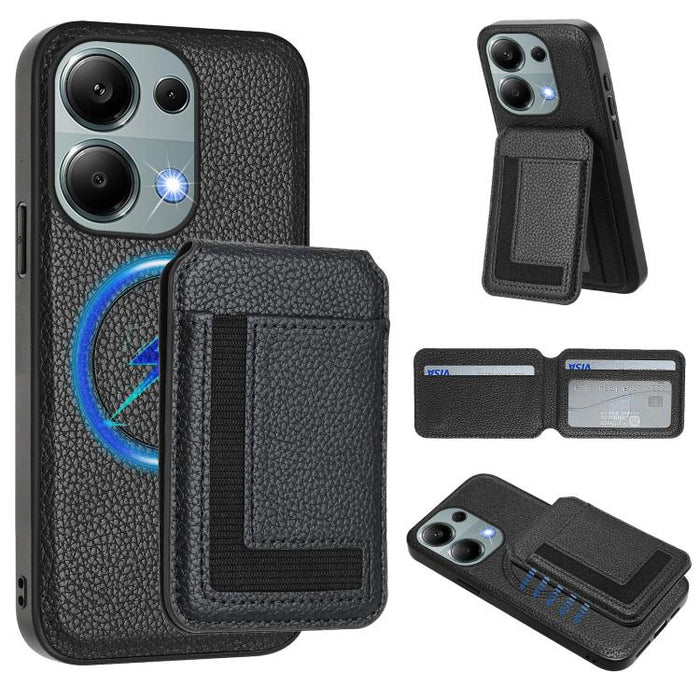 Funda para teléfono con bolsa para tarjetas magnéticas Magsafe desmontable CX01, For Redmi 14C 4G / 14R / A4 5G, For Redmi Note 14 Pro+ 5G, For Redmi Note 14 Pro 5G, For Redmi Note 13R / 13 4G / 13 5G, For Redmi A3 / A3x / Xiaomi Poco C61              ...