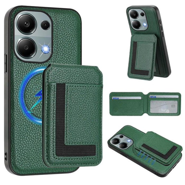 Funda para teléfono con bolsa para tarjetas magnéticas Magsafe desmontable CX01, For Redmi 14C 4G / 14R / A4 5G, For Redmi Note 14 Pro+ 5G, For Redmi Note 14 Pro 5G, For Redmi Note 13R / 13 4G / 13 5G, For Redmi A3 / A3x / Xiaomi Poco C61              ...