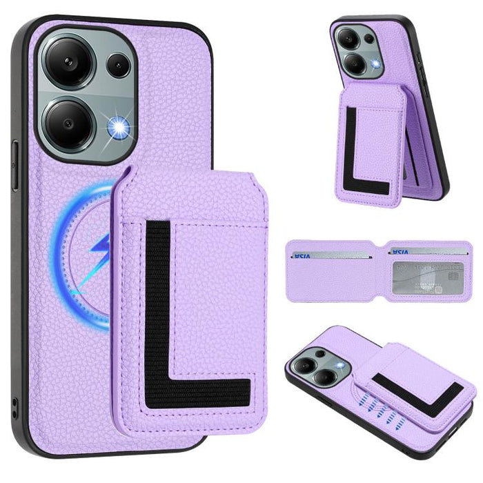 Funda para teléfono con bolsa para tarjetas magnéticas Magsafe desmontable CX01, For Redmi 14C 4G / 14R / A4 5G, For Redmi Note 14 Pro+ 5G, For Redmi Note 14 Pro 5G, For Redmi Note 13R / 13 4G / 13 5G, For Redmi A3 / A3x / Xiaomi Poco C61              ...