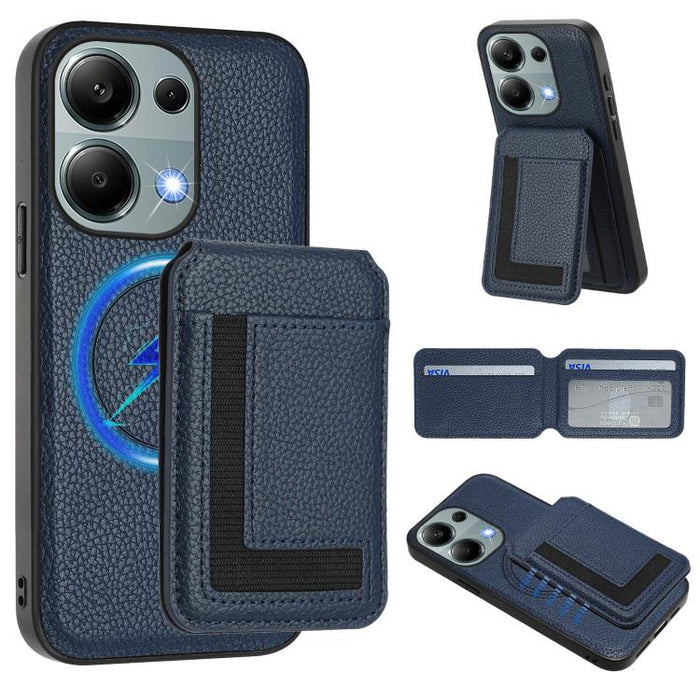 Funda para teléfono con bolsa para tarjetas magnéticas Magsafe desmontable CX01, For Redmi 14C 4G / 14R / A4 5G, For Redmi Note 14 Pro+ 5G, For Redmi Note 14 Pro 5G, For Redmi Note 13R / 13 4G / 13 5G, For Redmi A3 / A3x / Xiaomi Poco C61              ...